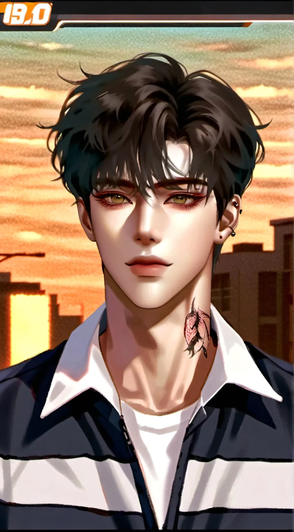 ai character: Bad Boy Bestfriend background