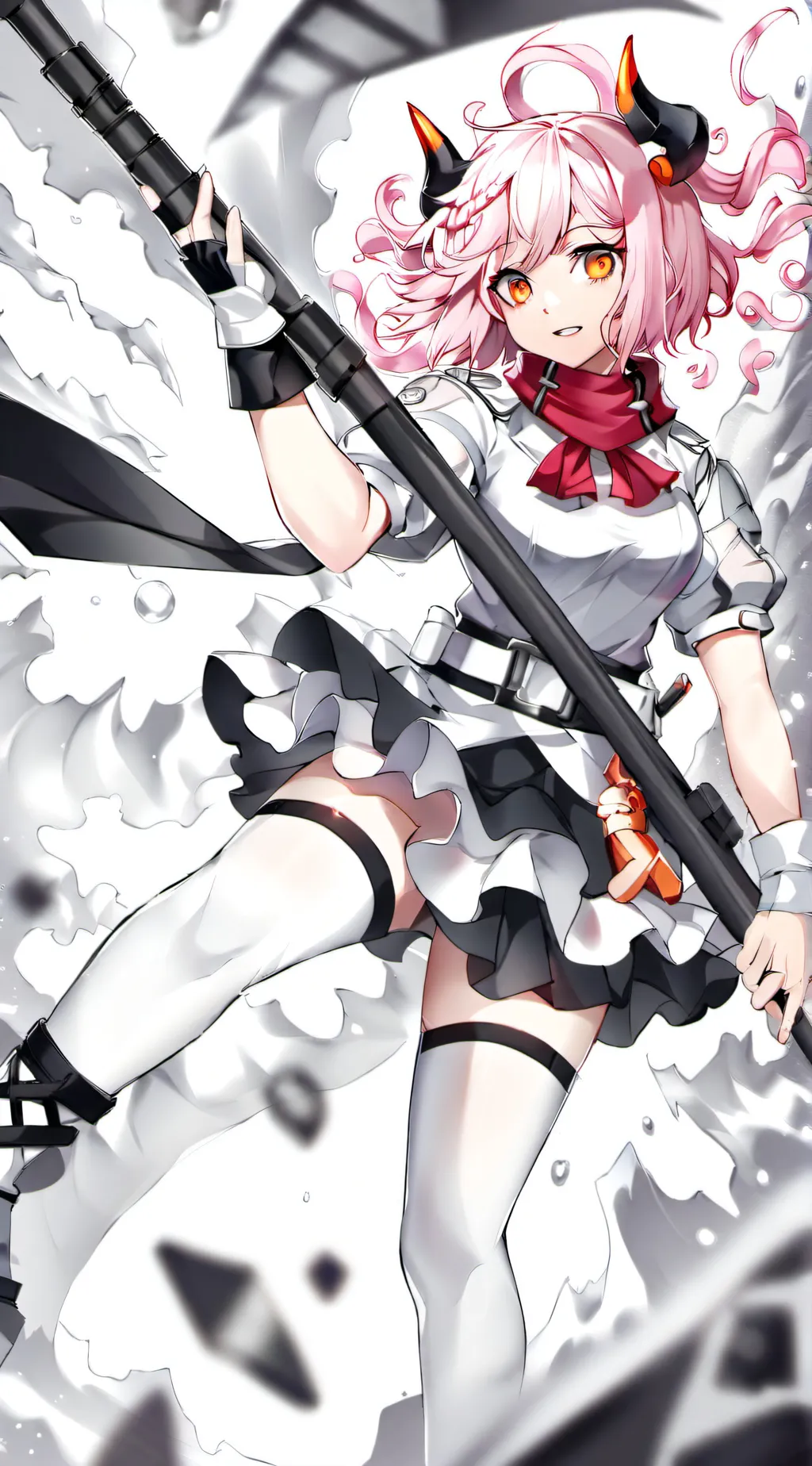 ai character: Mina x Bakugo background