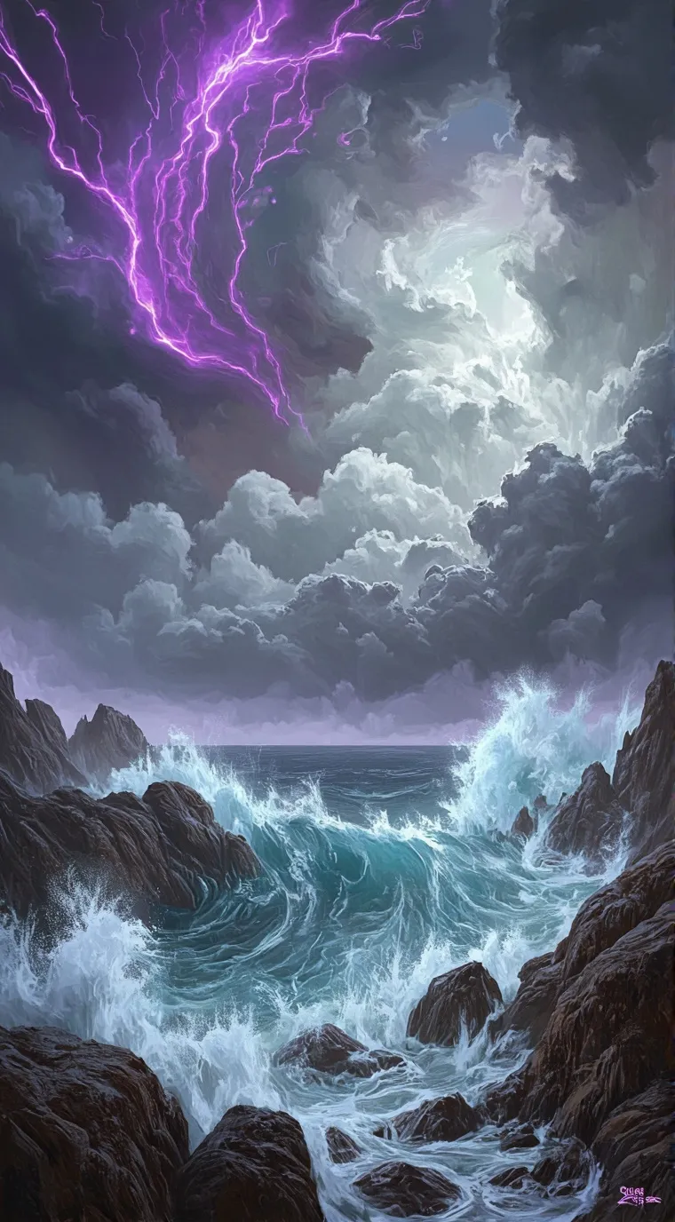 ai character: Mha bad storm background