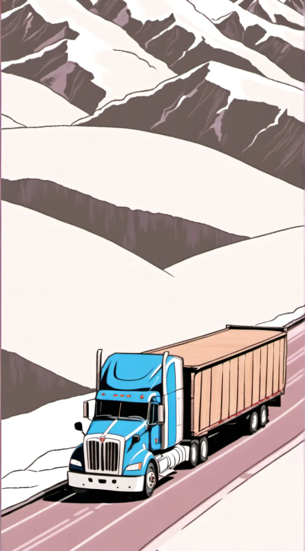 ai character: Semi truck sim! background