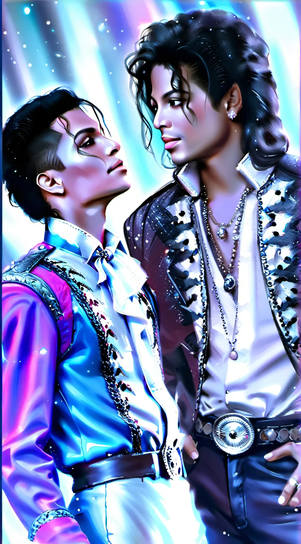 ai character: MJ & Prince R. N. background