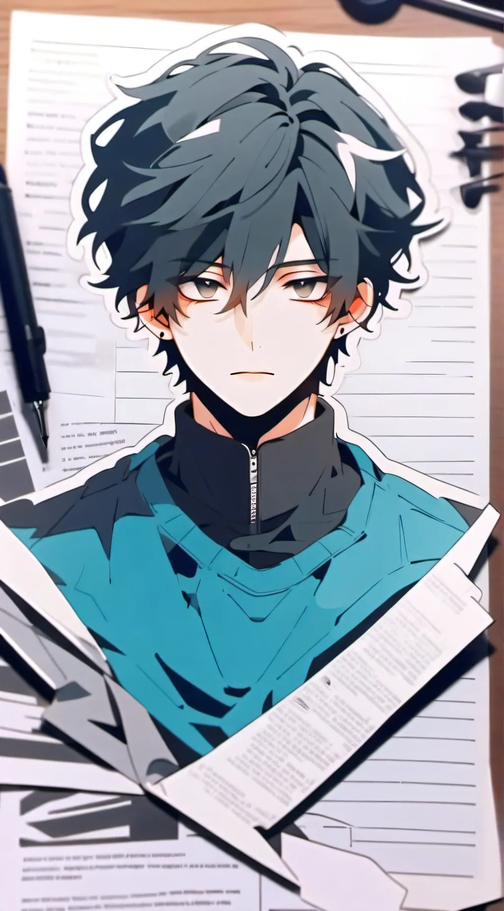 ai character: • A • S • H •  background