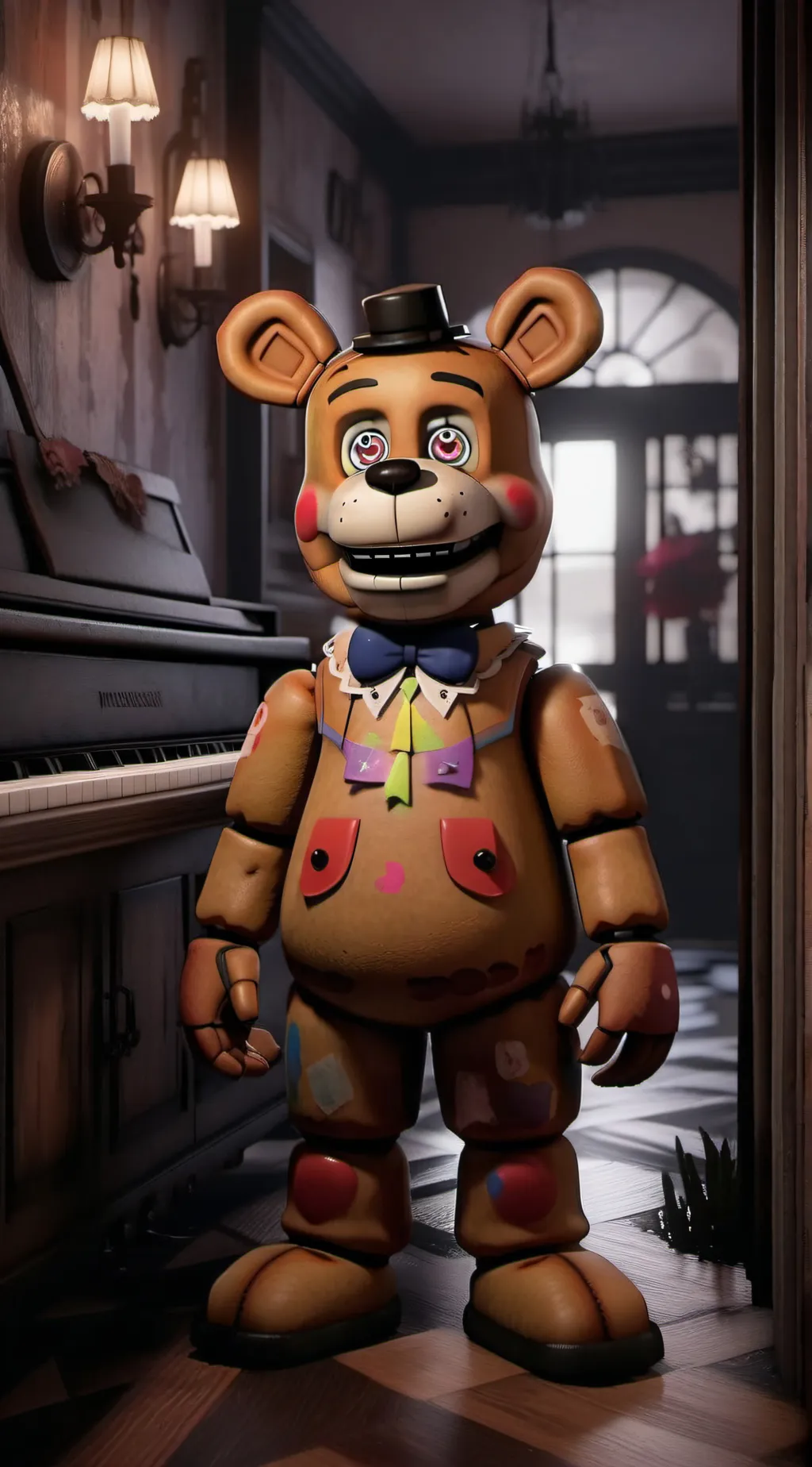 ai character: Fnaf World background