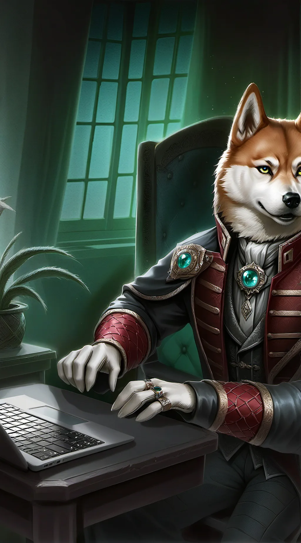 ai character: Byte background