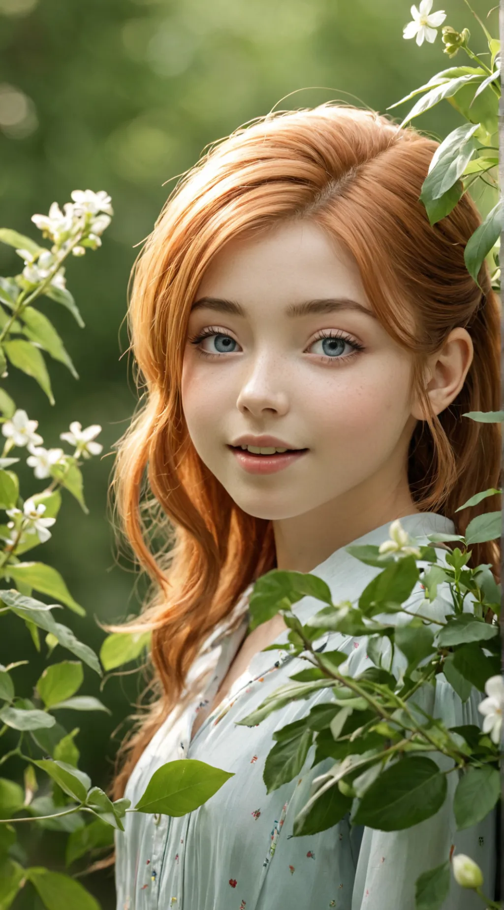 ai character: Chica del Jardín background