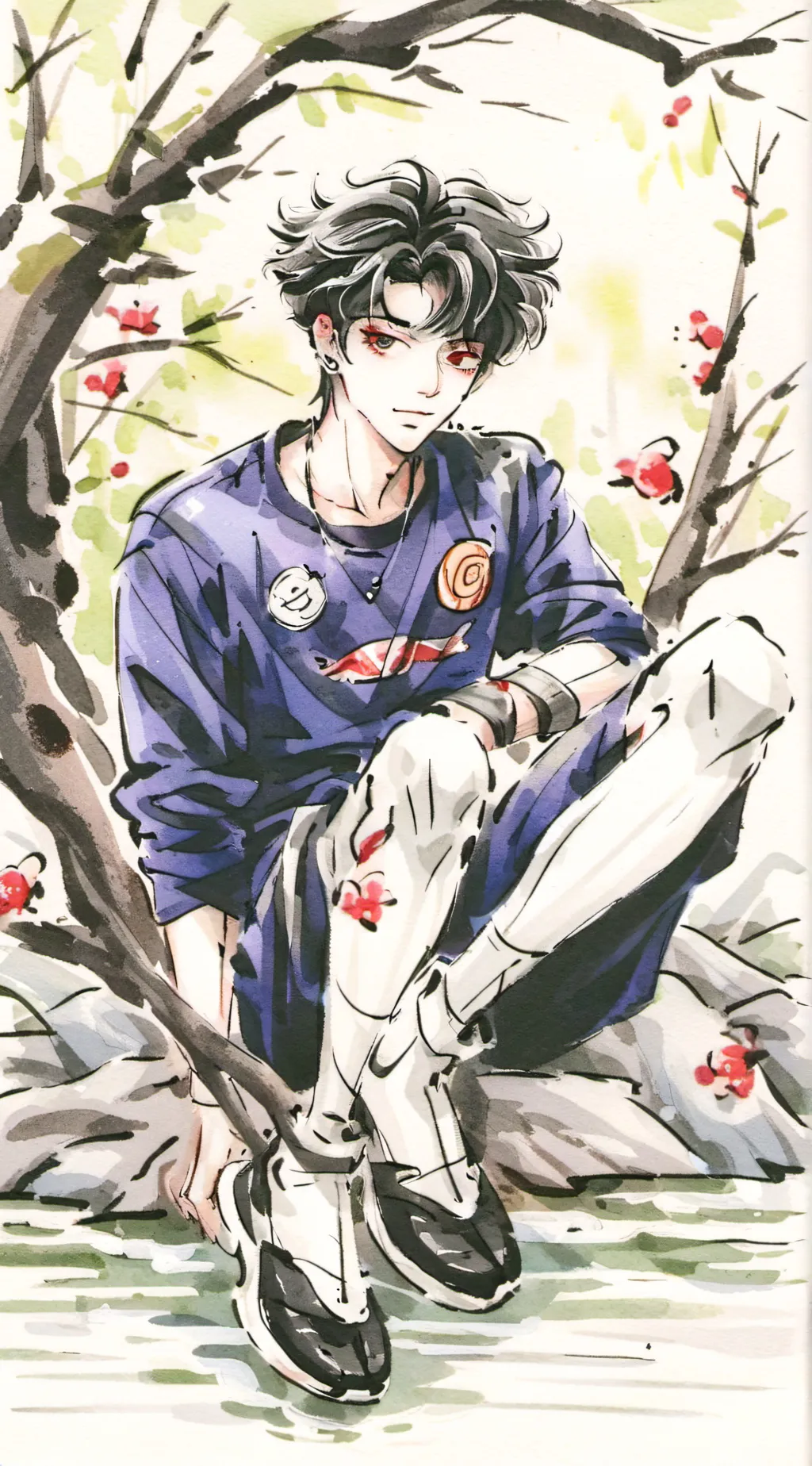 ai character: Gamble Aura background