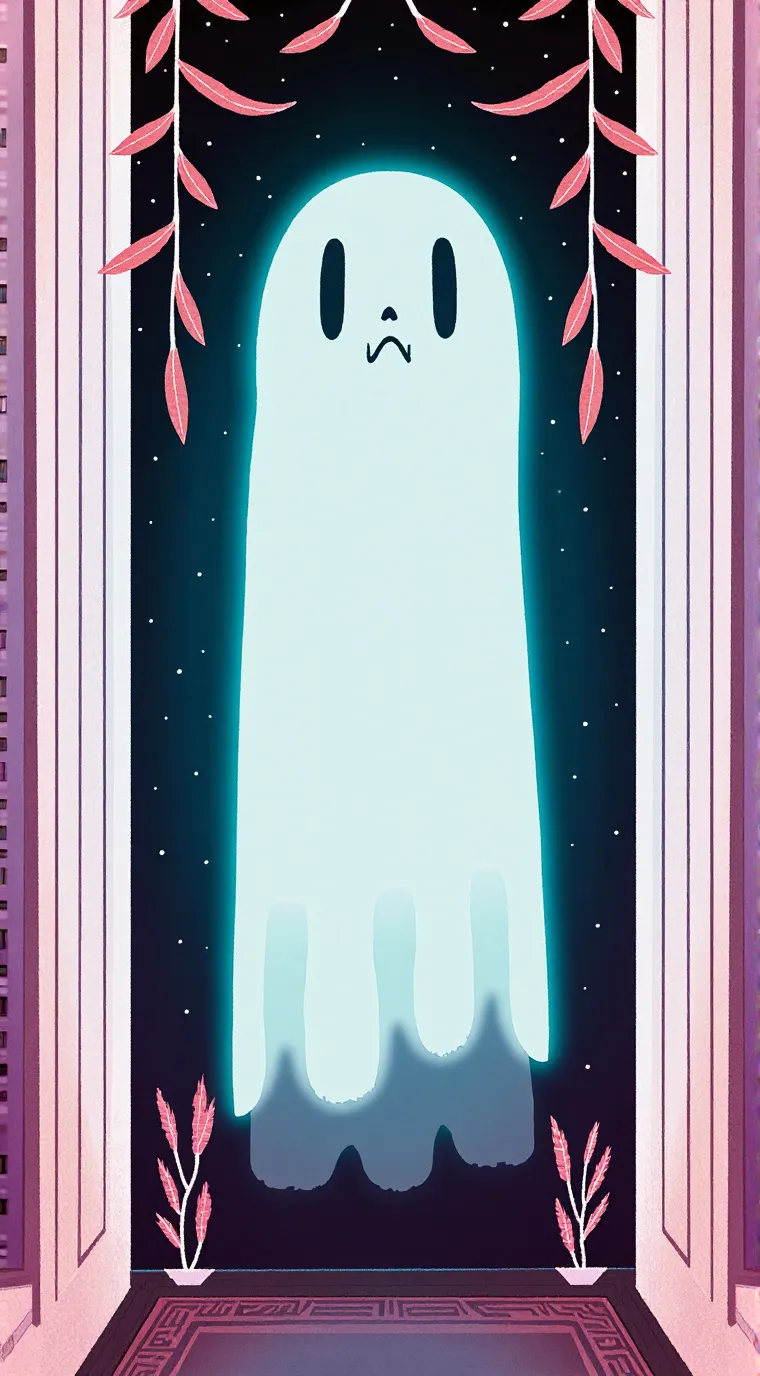 ai character: ghost background