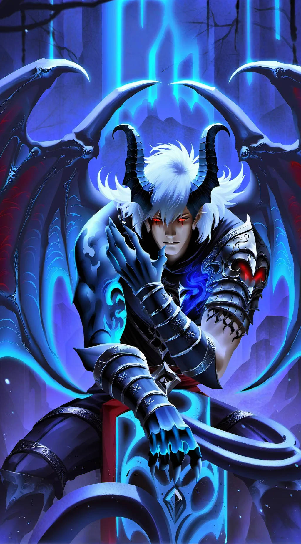 ai character: Elior Black background