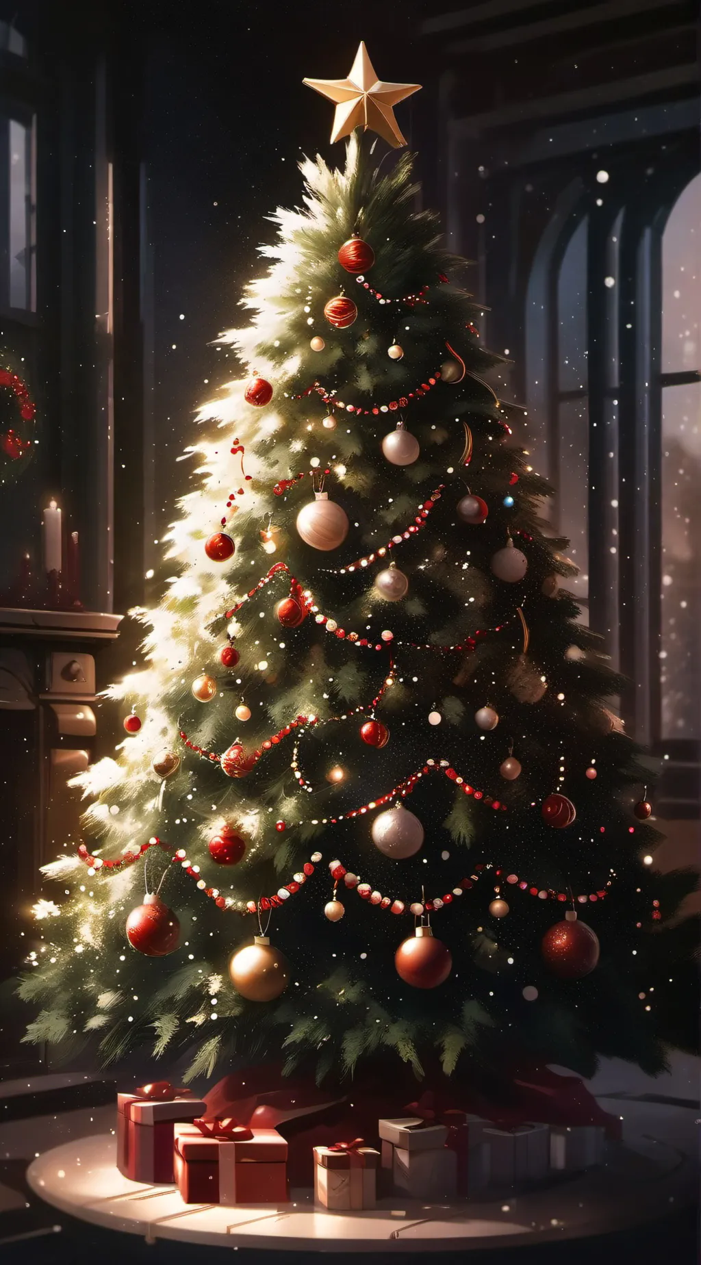 ai character: MD Christmas my oc background