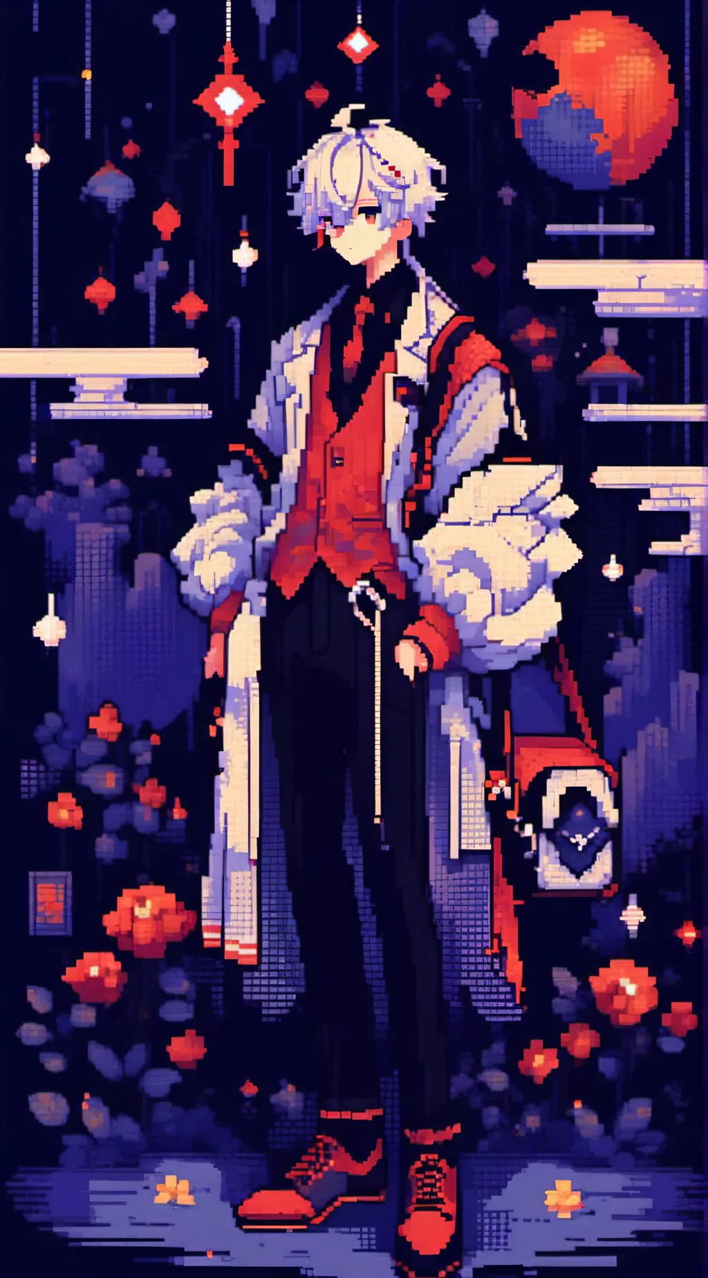 ai character: •Azuiel• background