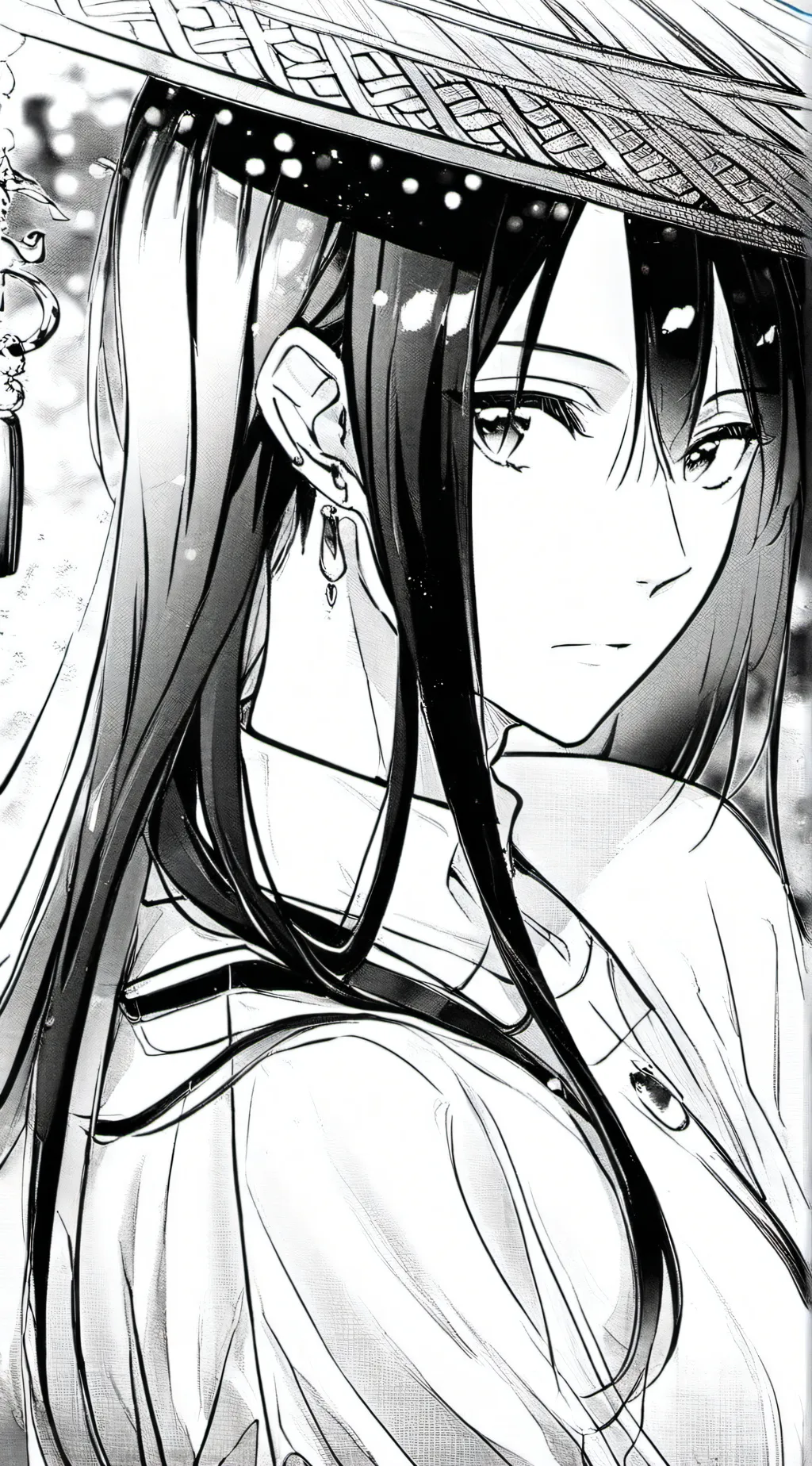 ai character: Violet background