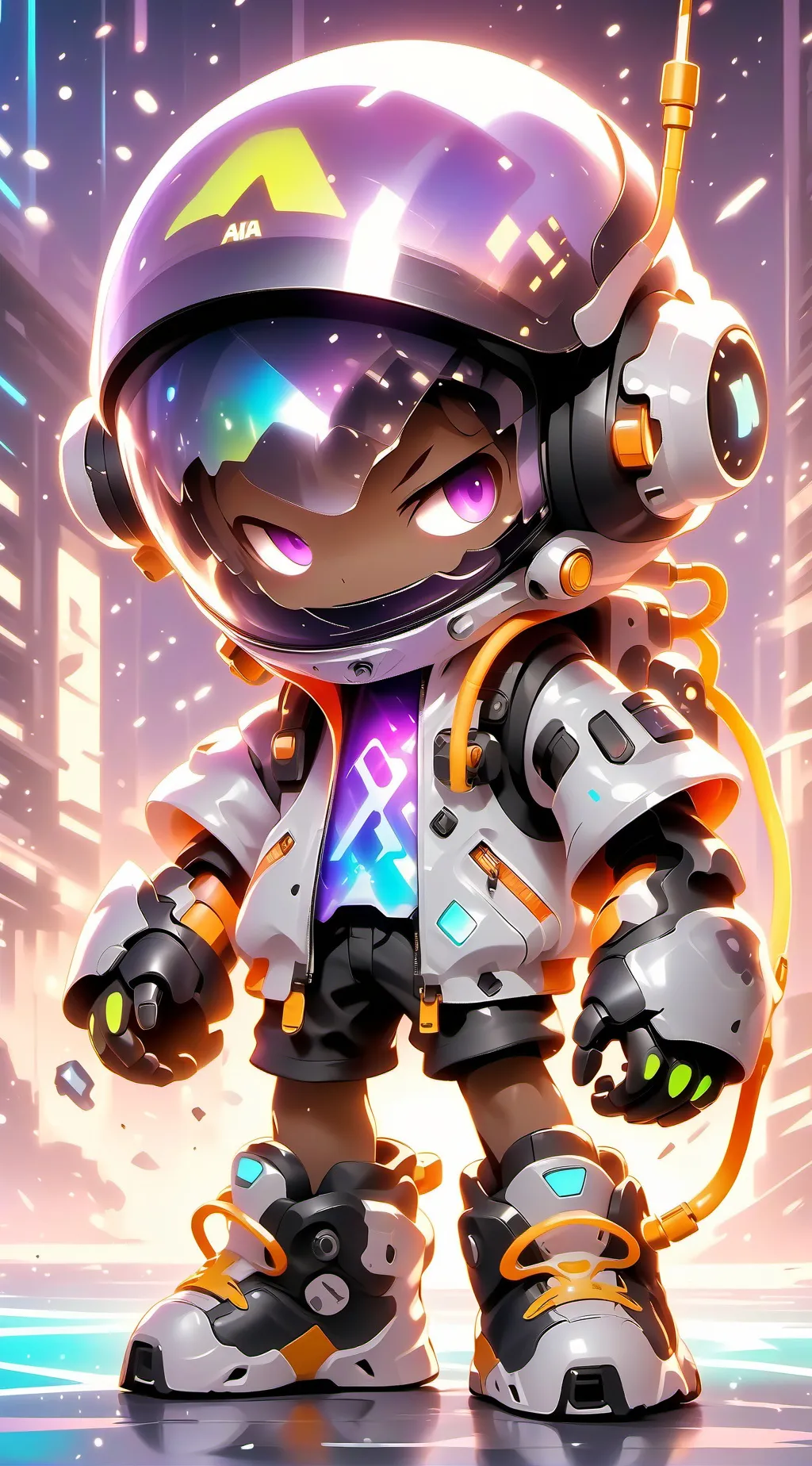 ai character: Korean store  background