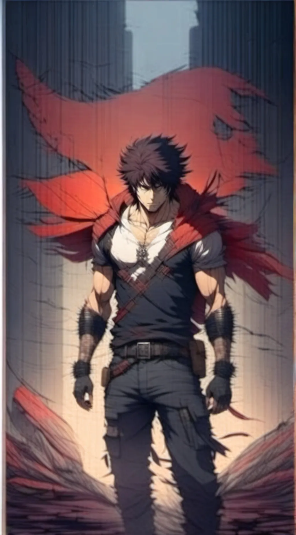 ai character: naruto  background