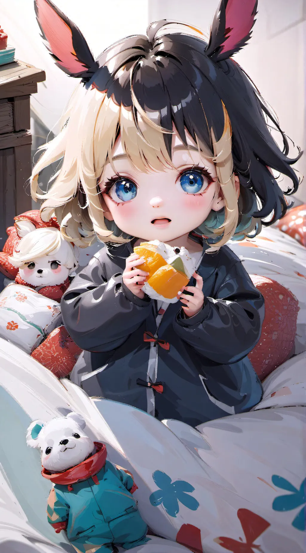 ai character: Rose background