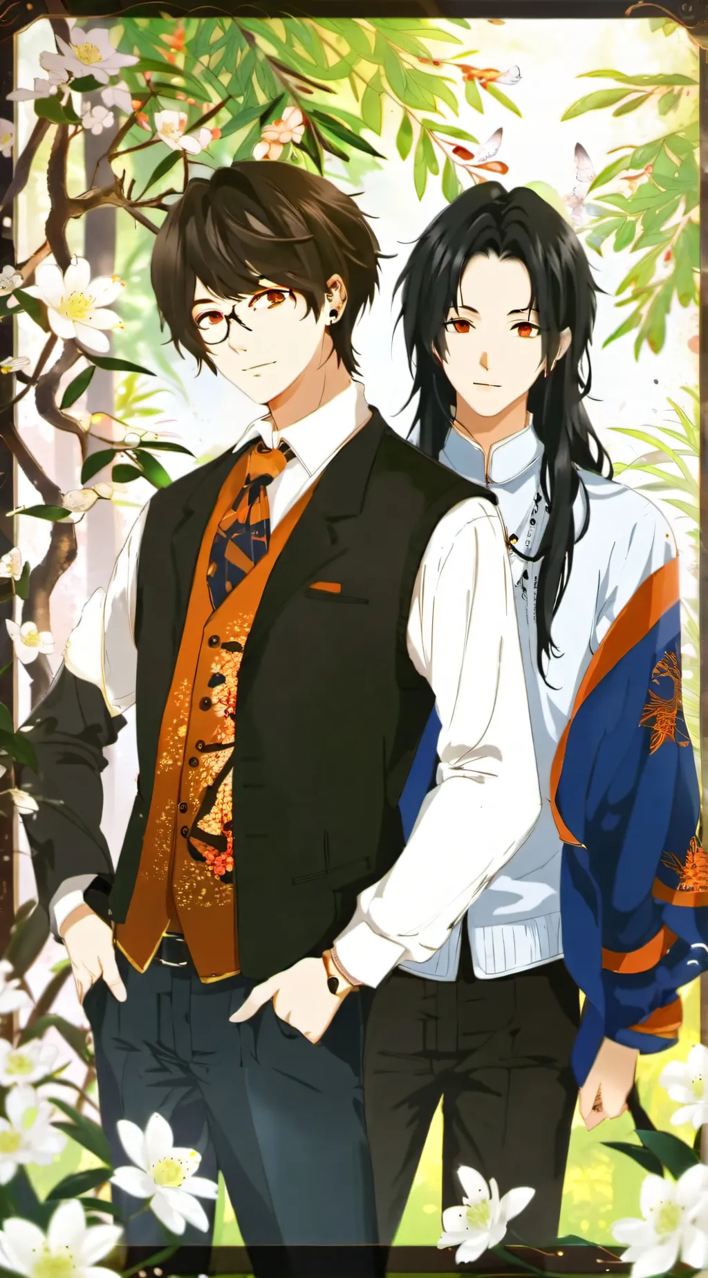 ai character: Jake and max  background