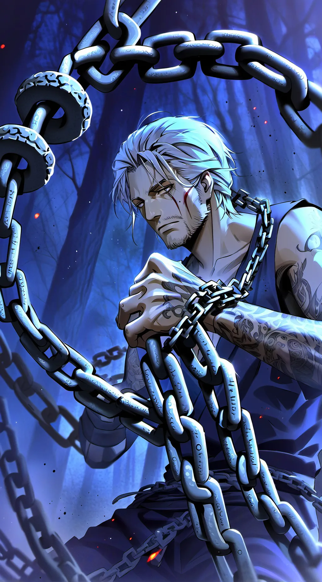 ai character: Nameless man background