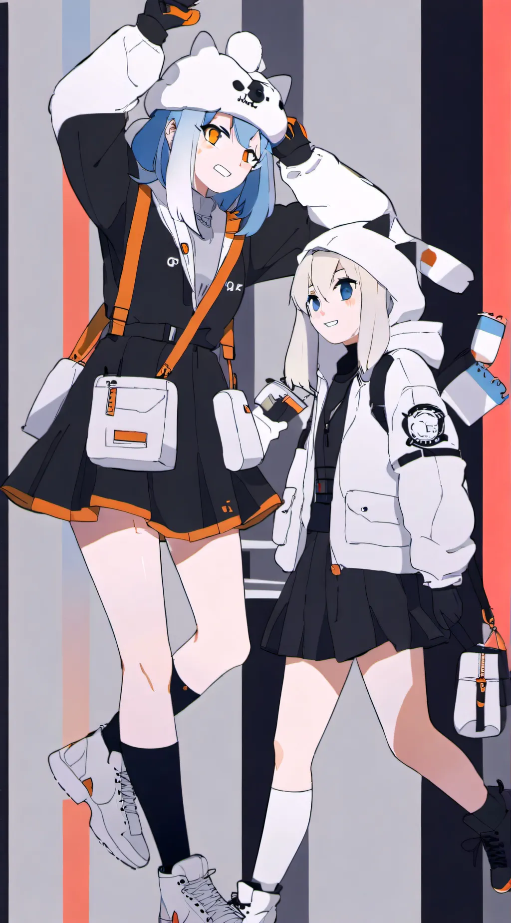 ai character: Kallie and Kelly background