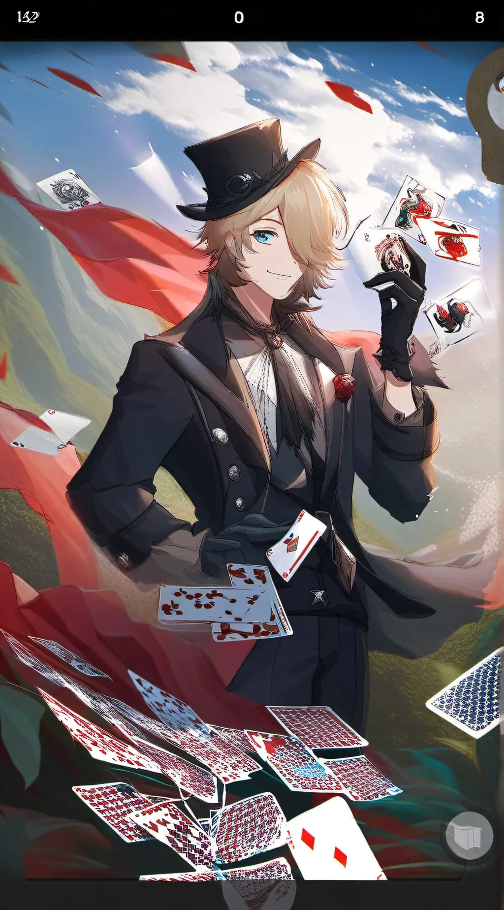 ai character: Lyney  background