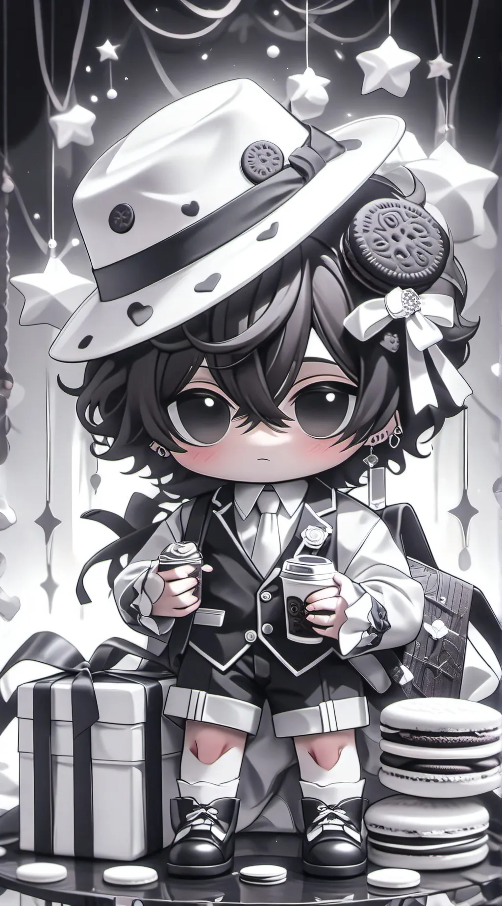 ai character: Señor oreo background