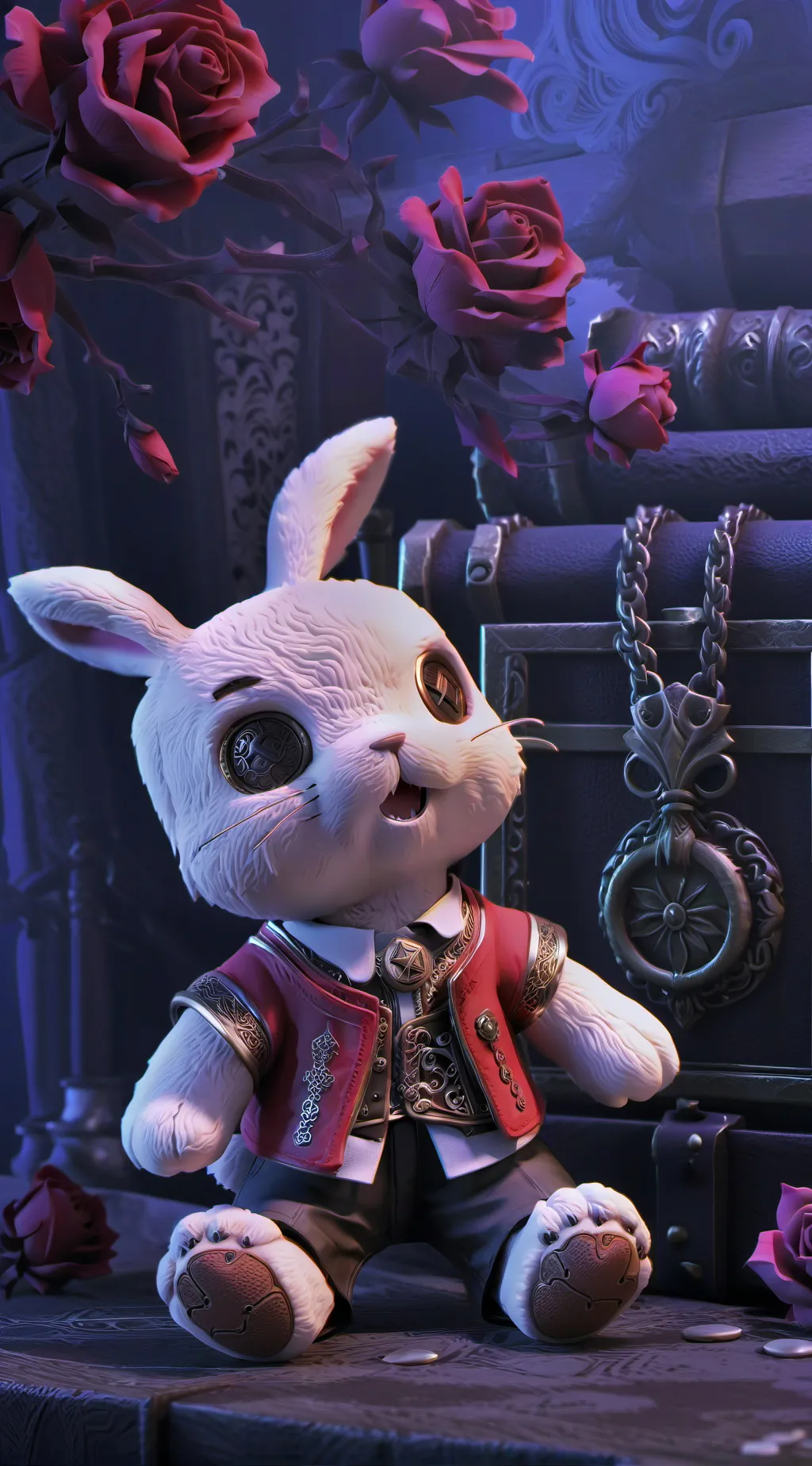 ai character: bunny background