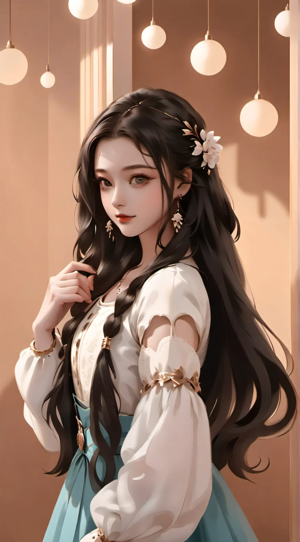 ai character: Ambar background