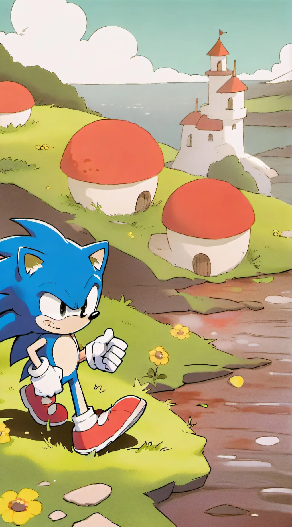 ai character: Sonic EXE  background