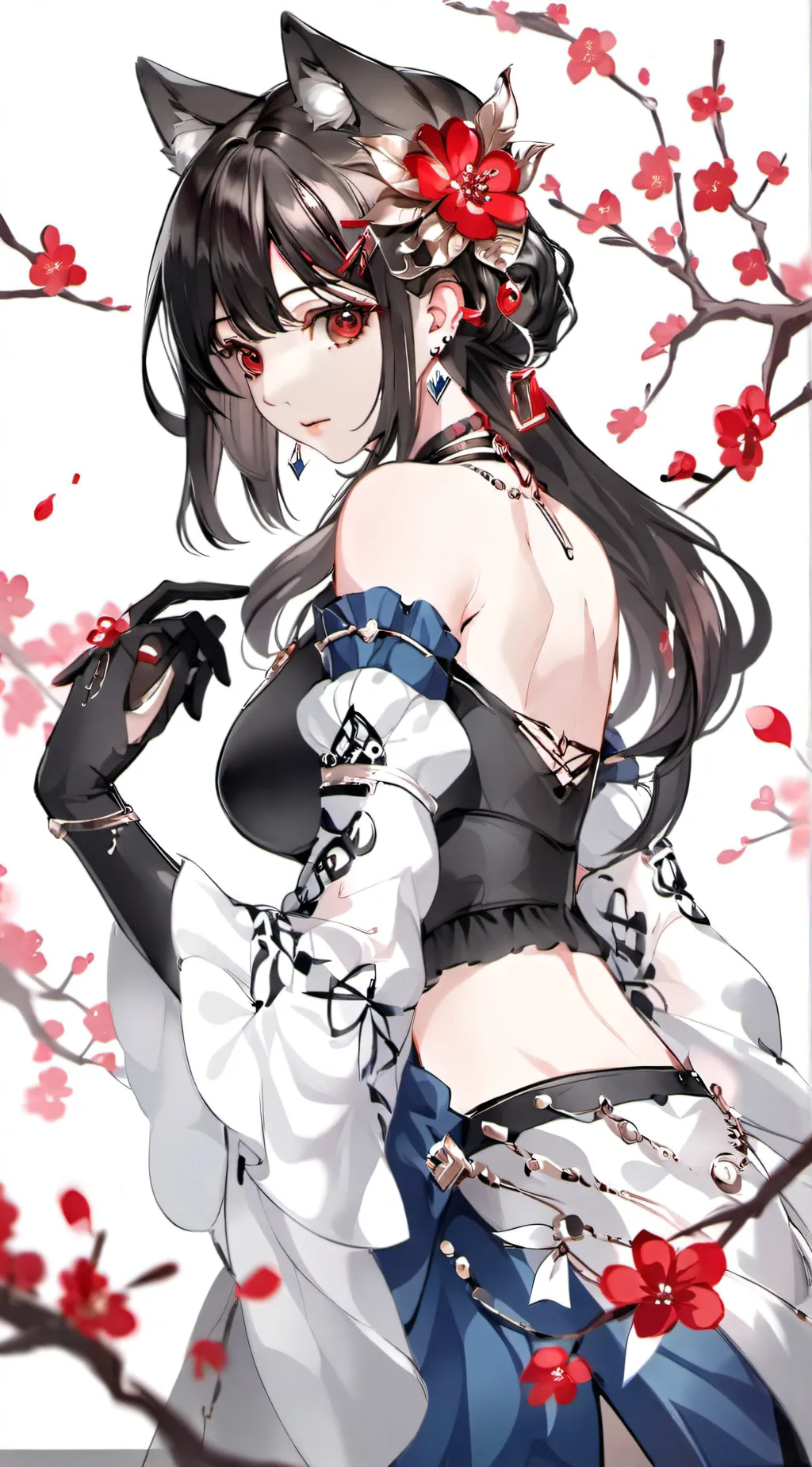 ai character: luna moon eclispe background