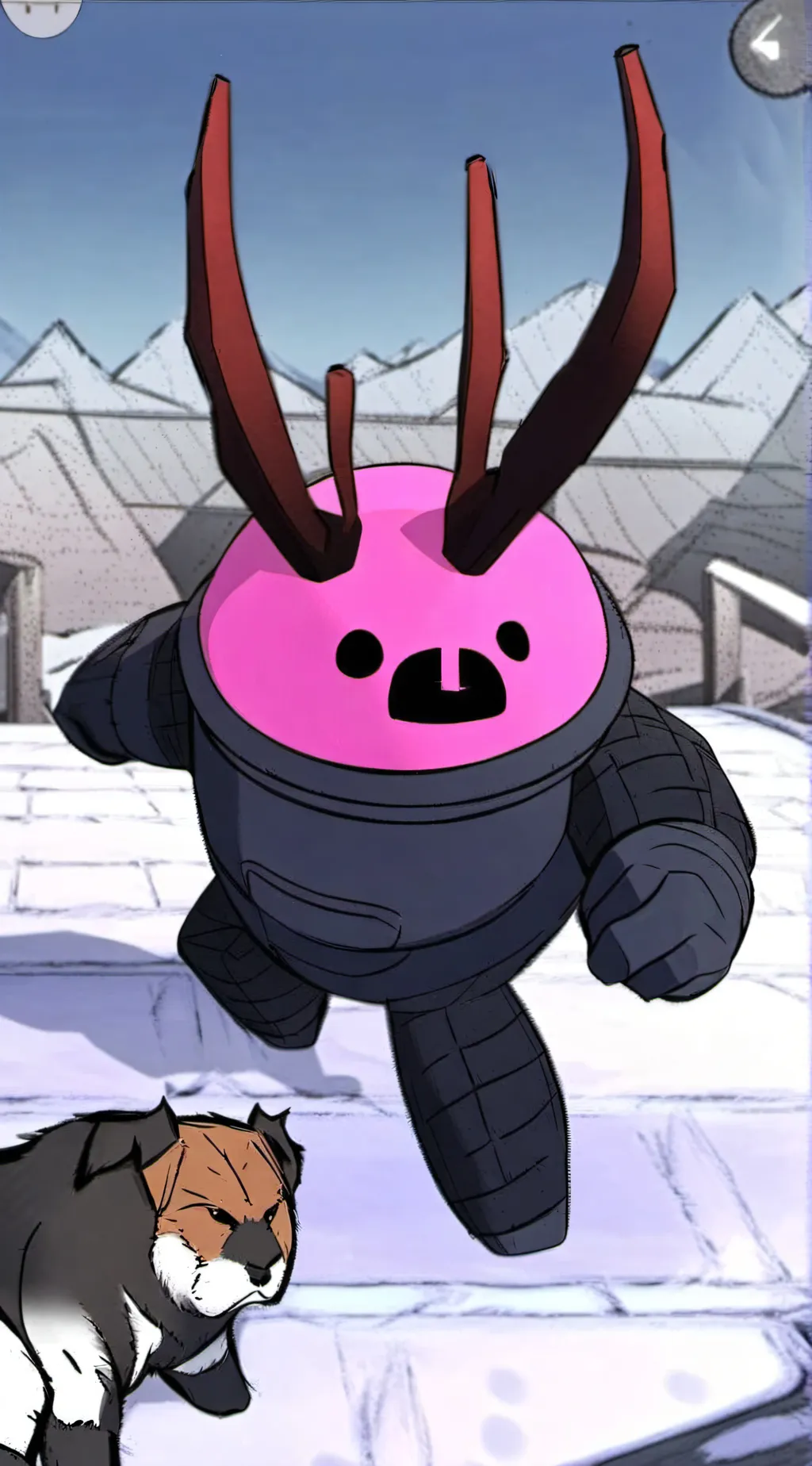 ai character: KinitoPET background