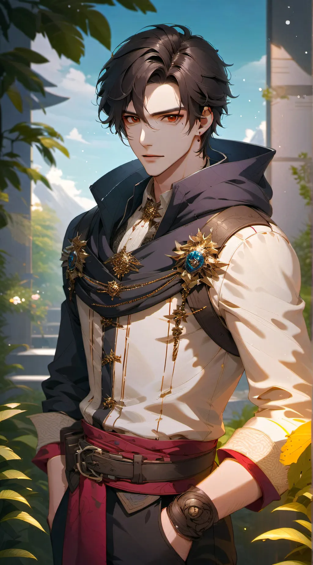 ai character: Aaron  background