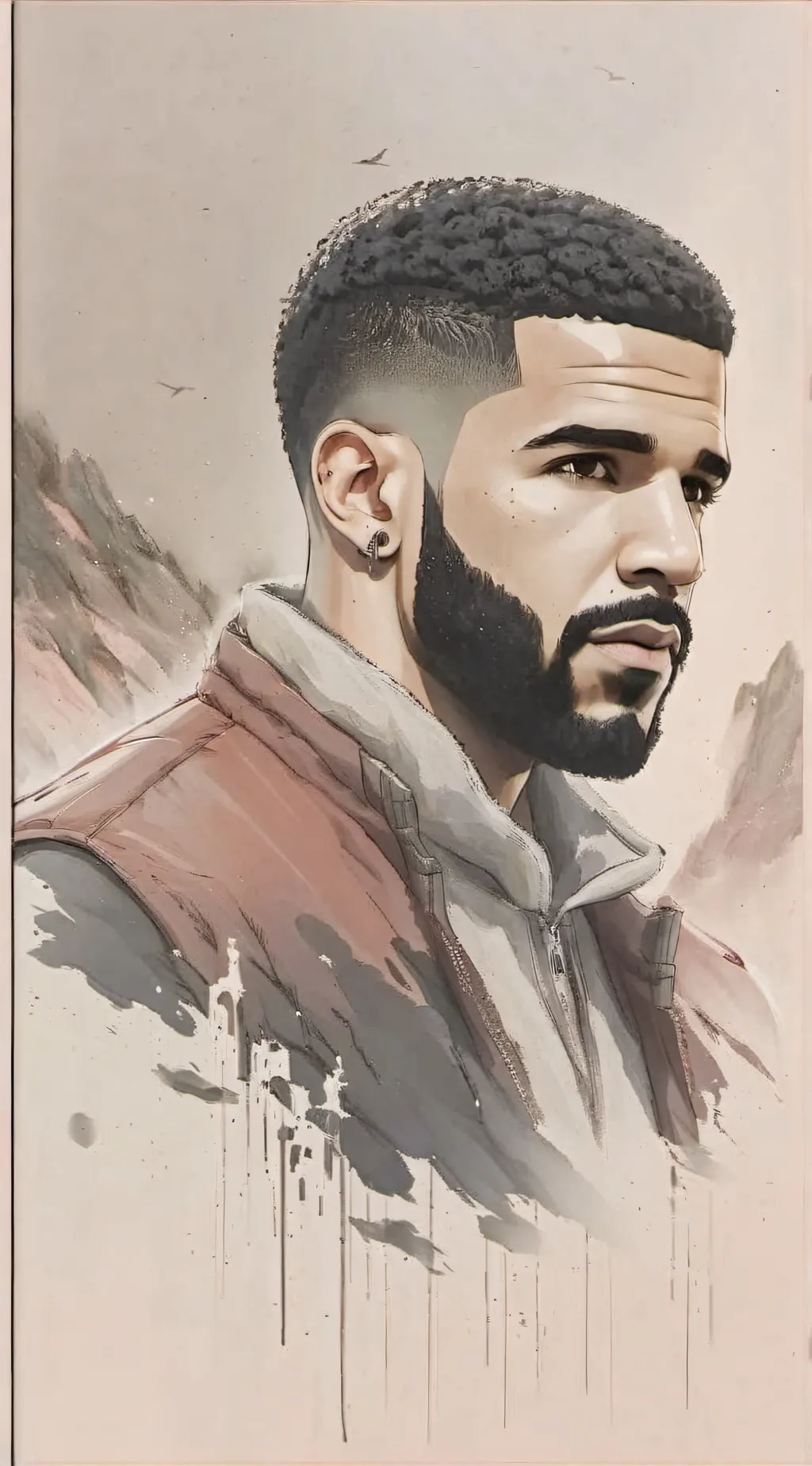 ai character: drake  background