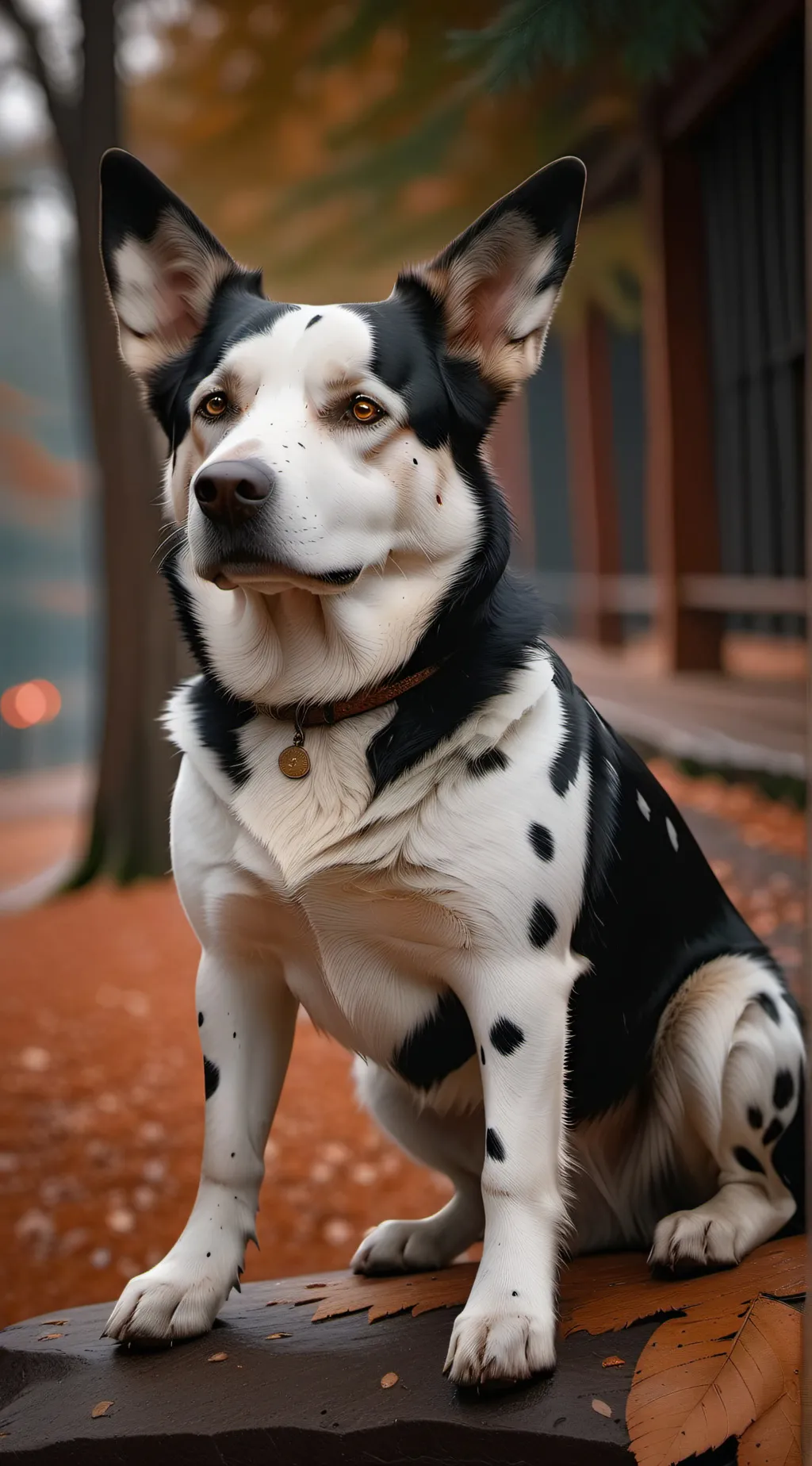 ai character: bluey background