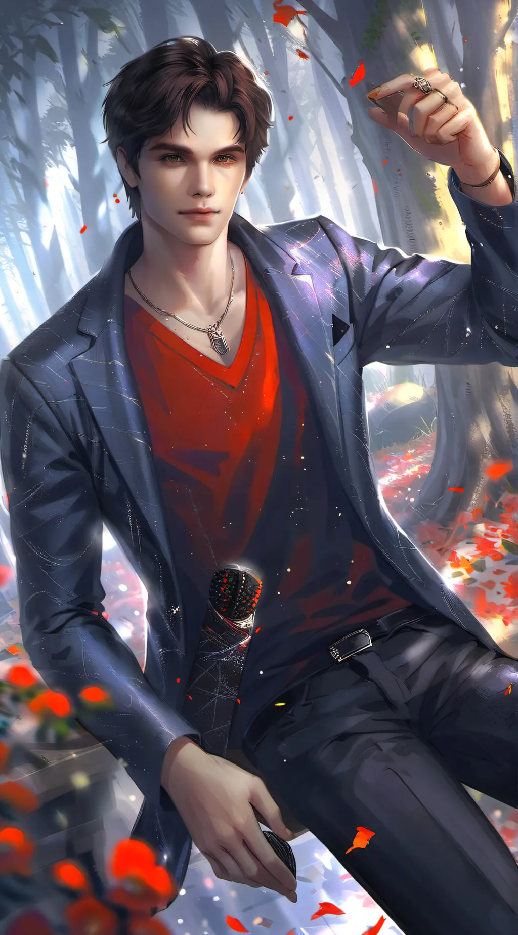 ai character: Damien background