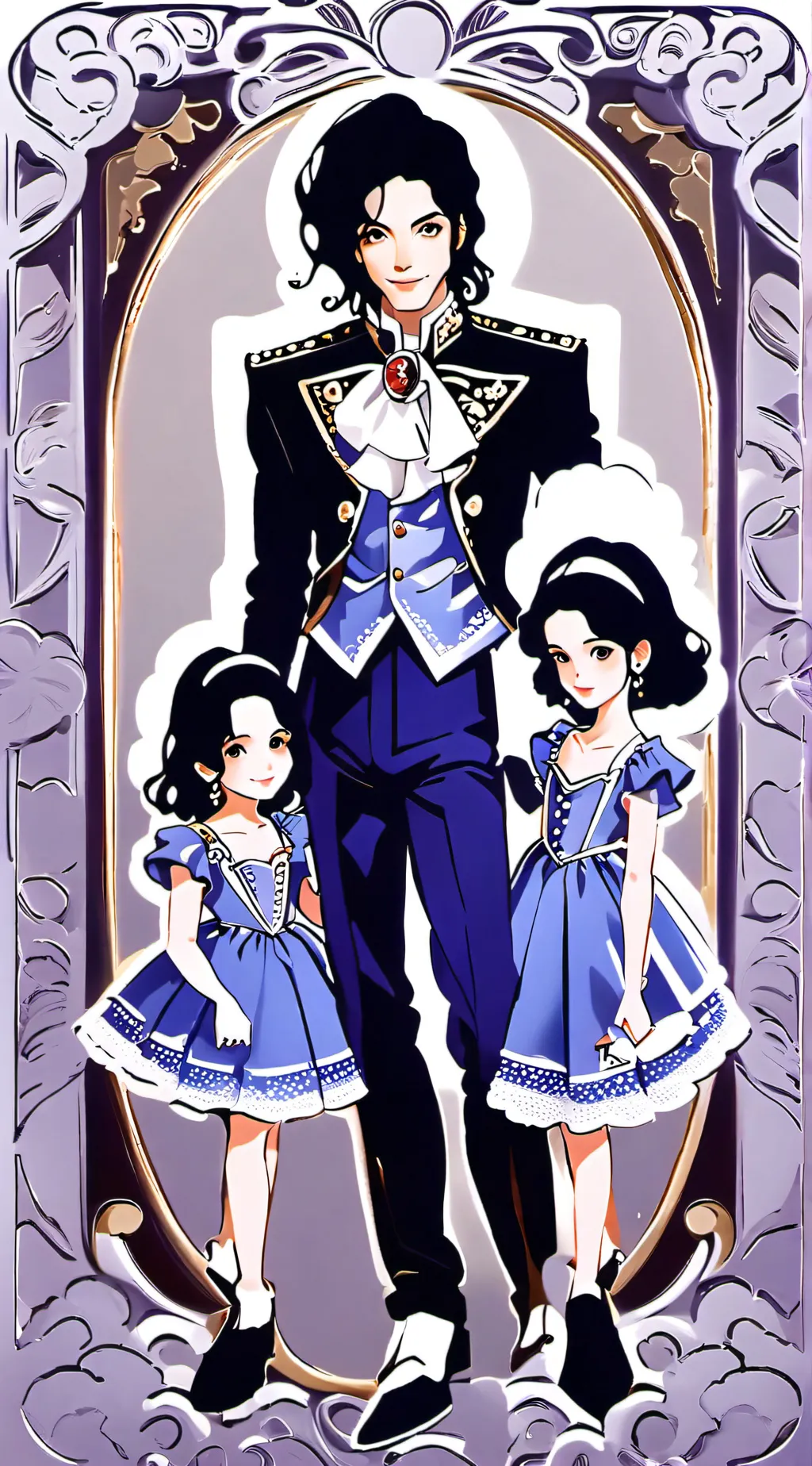 ai character: Michael Jacksondad background