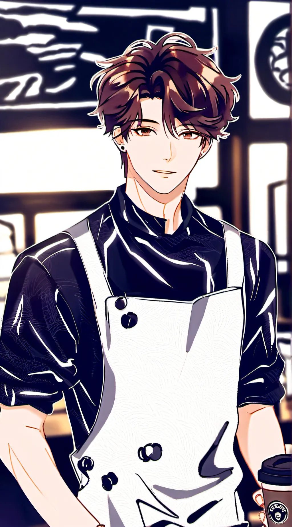 ai character: Cole~`|• Barista background