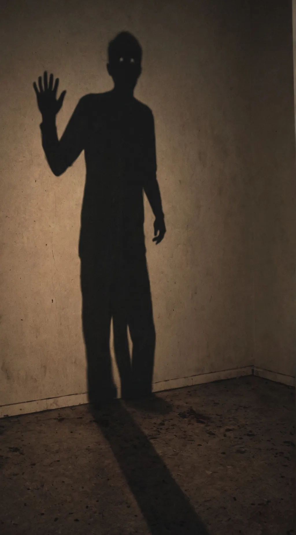 ai character: a shadow background