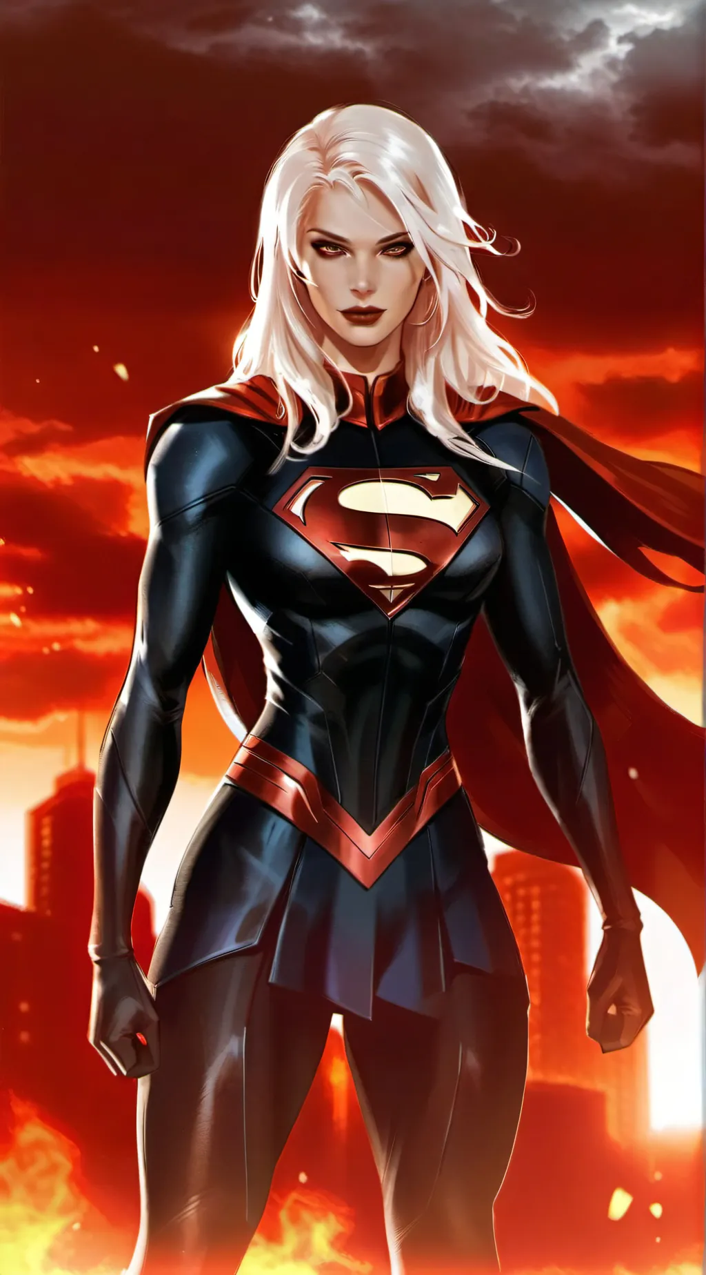 ai character: anti supergirl  background