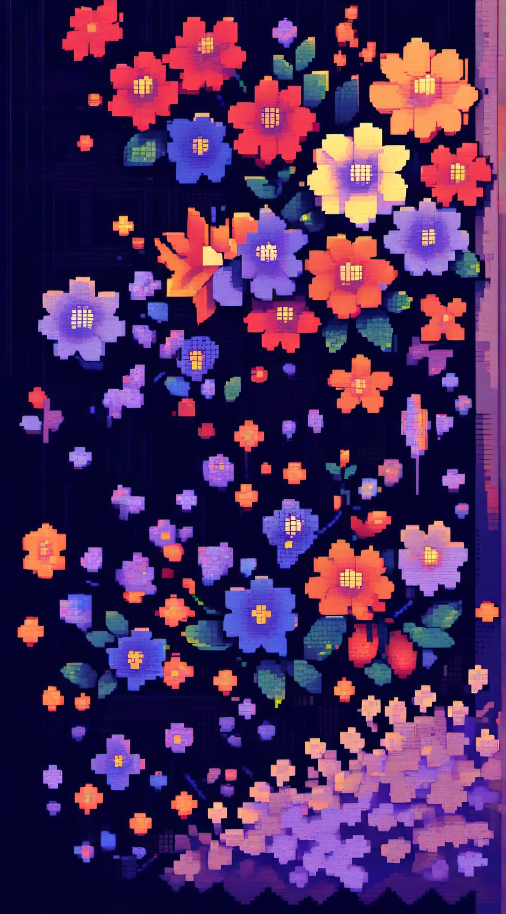 ai character: Flowers background
