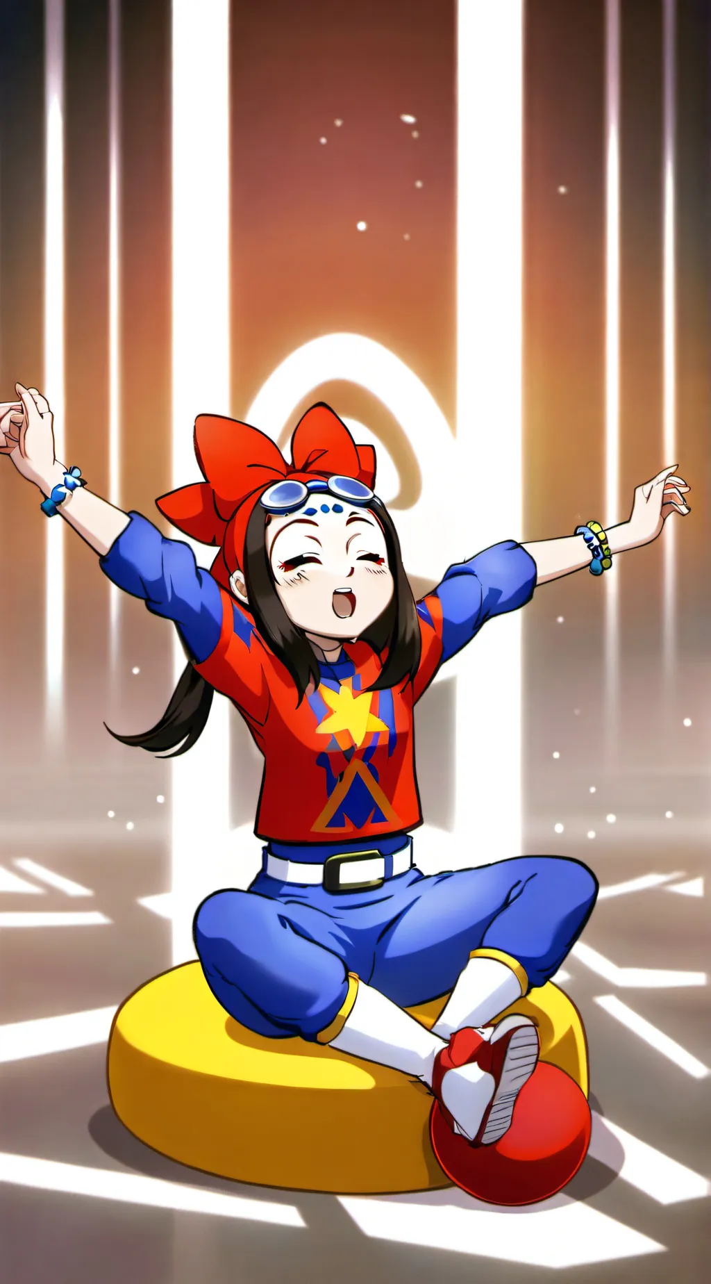 ai character: pomni  background