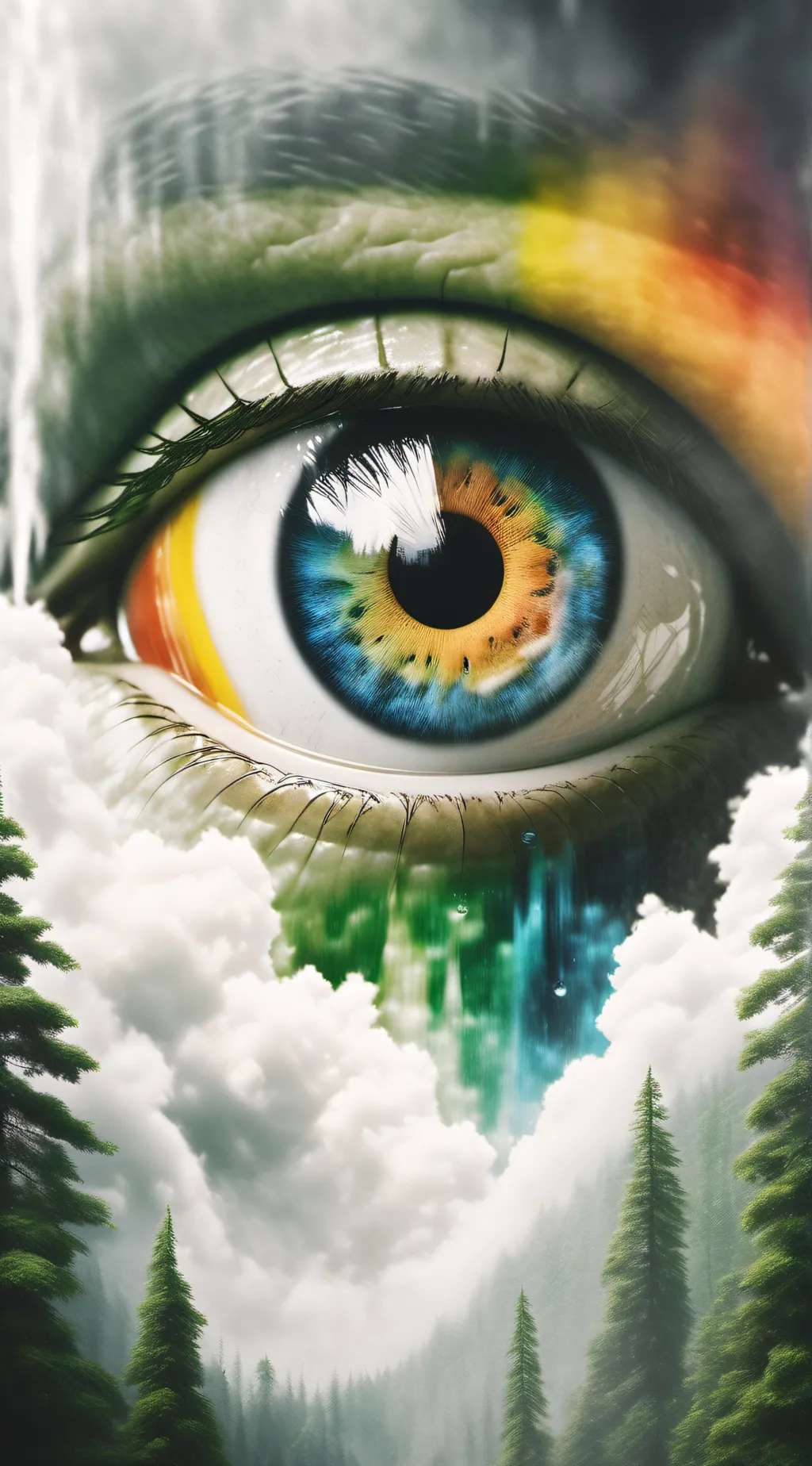 ai character: Eye color background