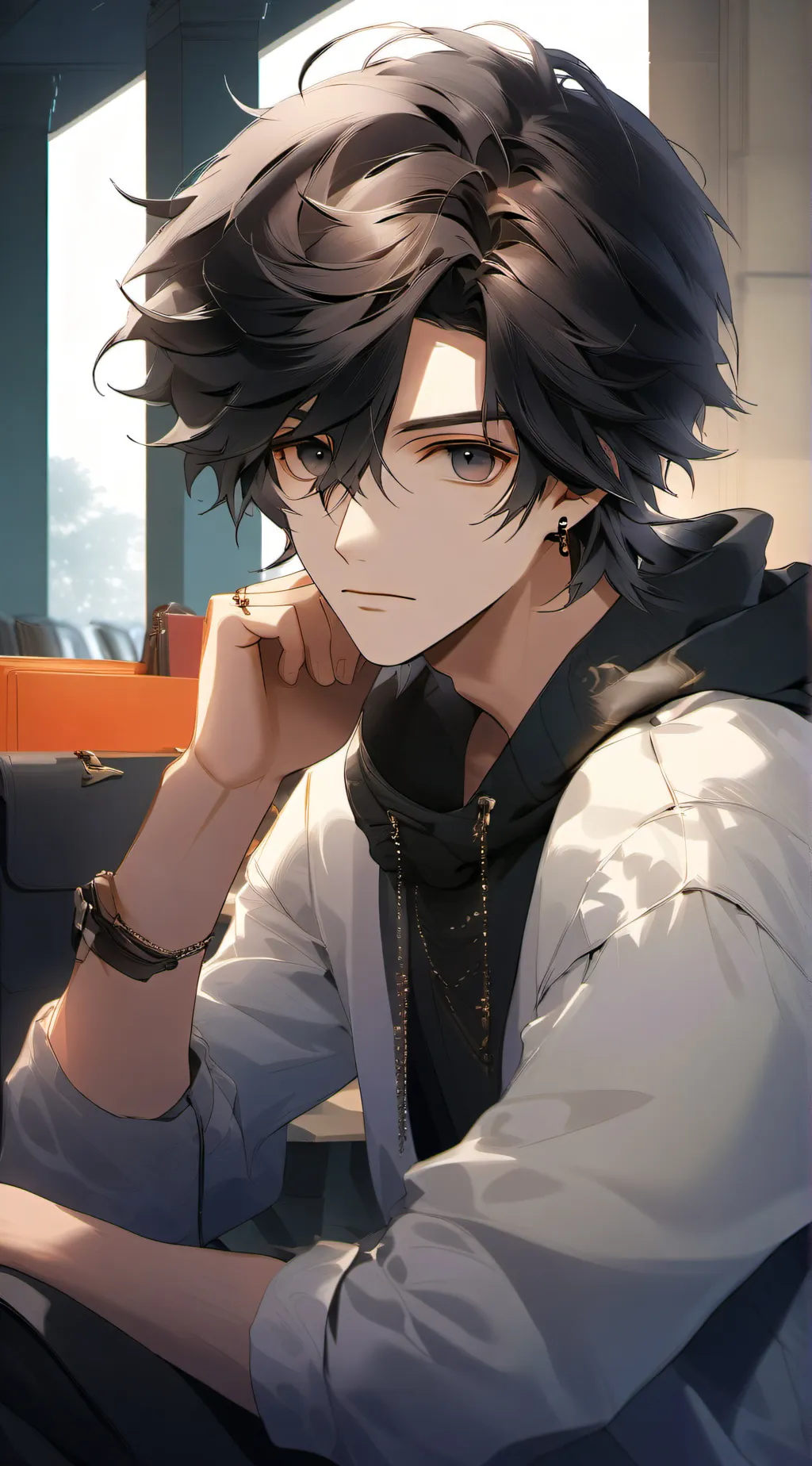 ai character: Adrian ￼ background