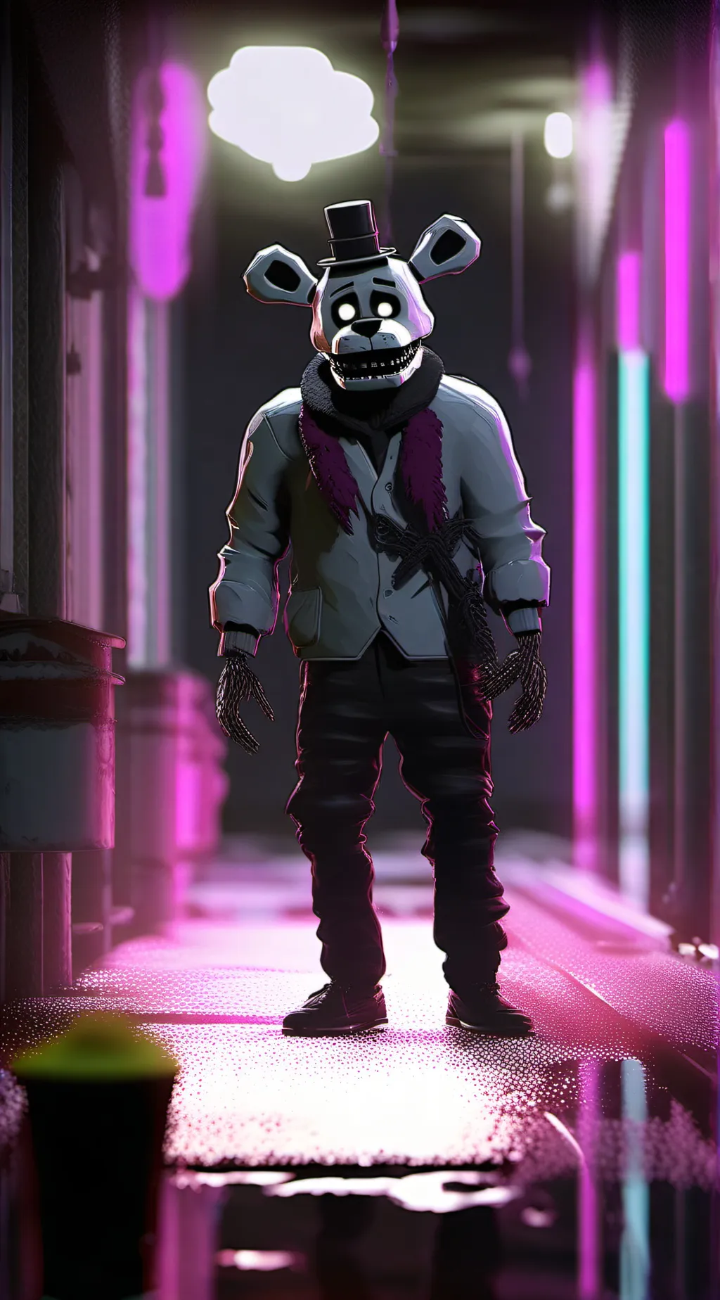 ai character: Fnaf movie background