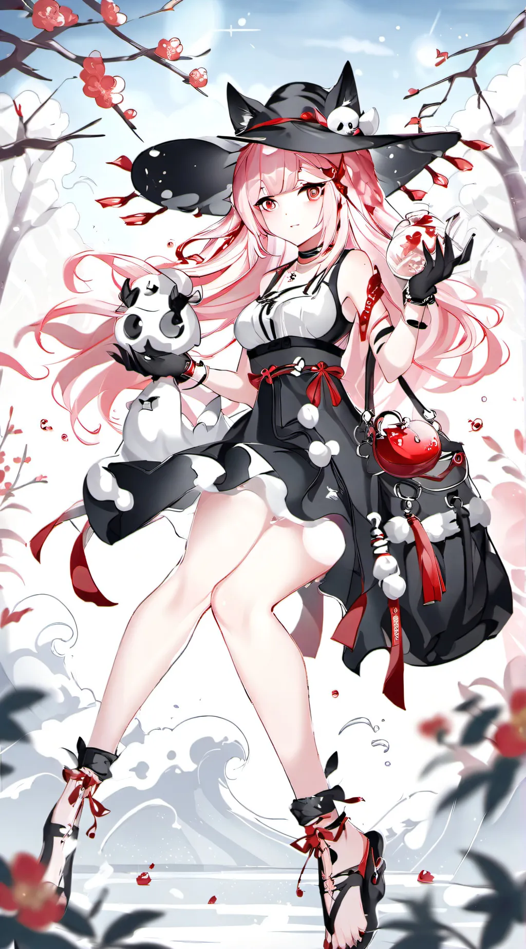 ai character: smiling cwitters  background