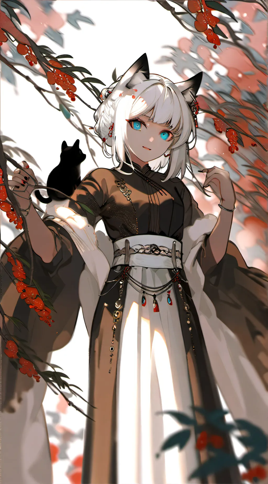 ai character: Adult Snowy background