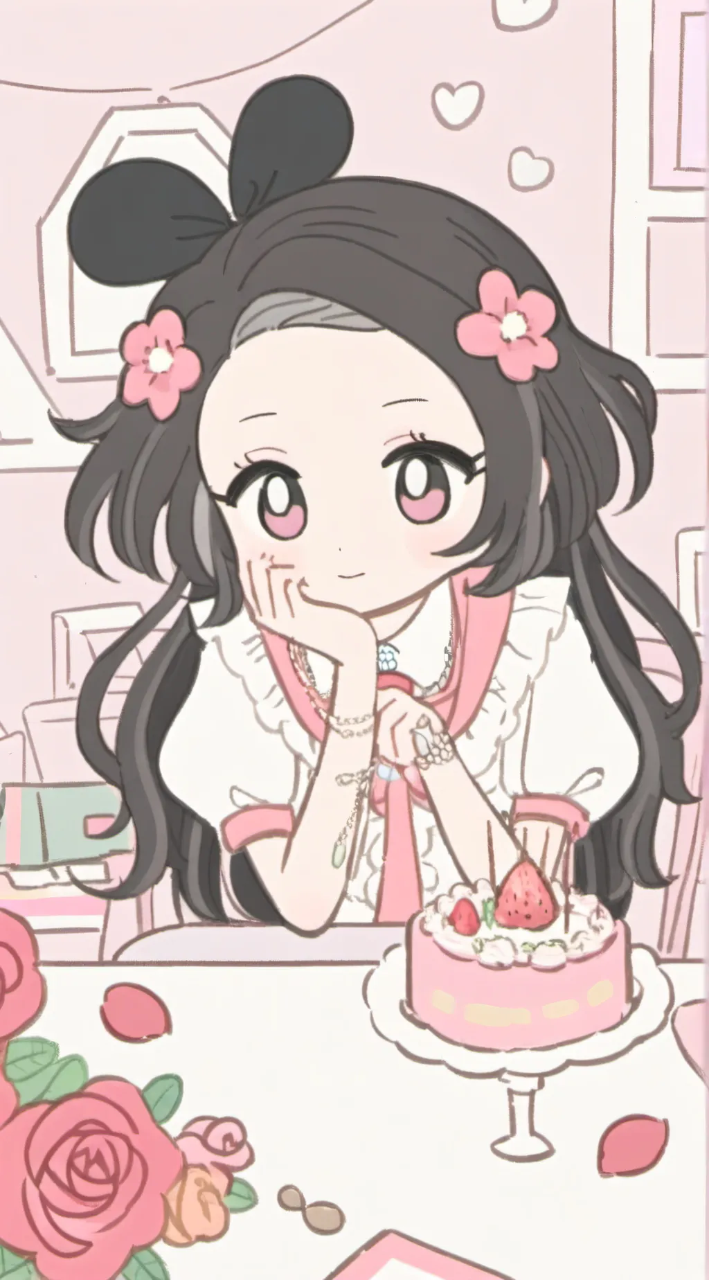 ai character: mia tu hermana🌺🍄 background