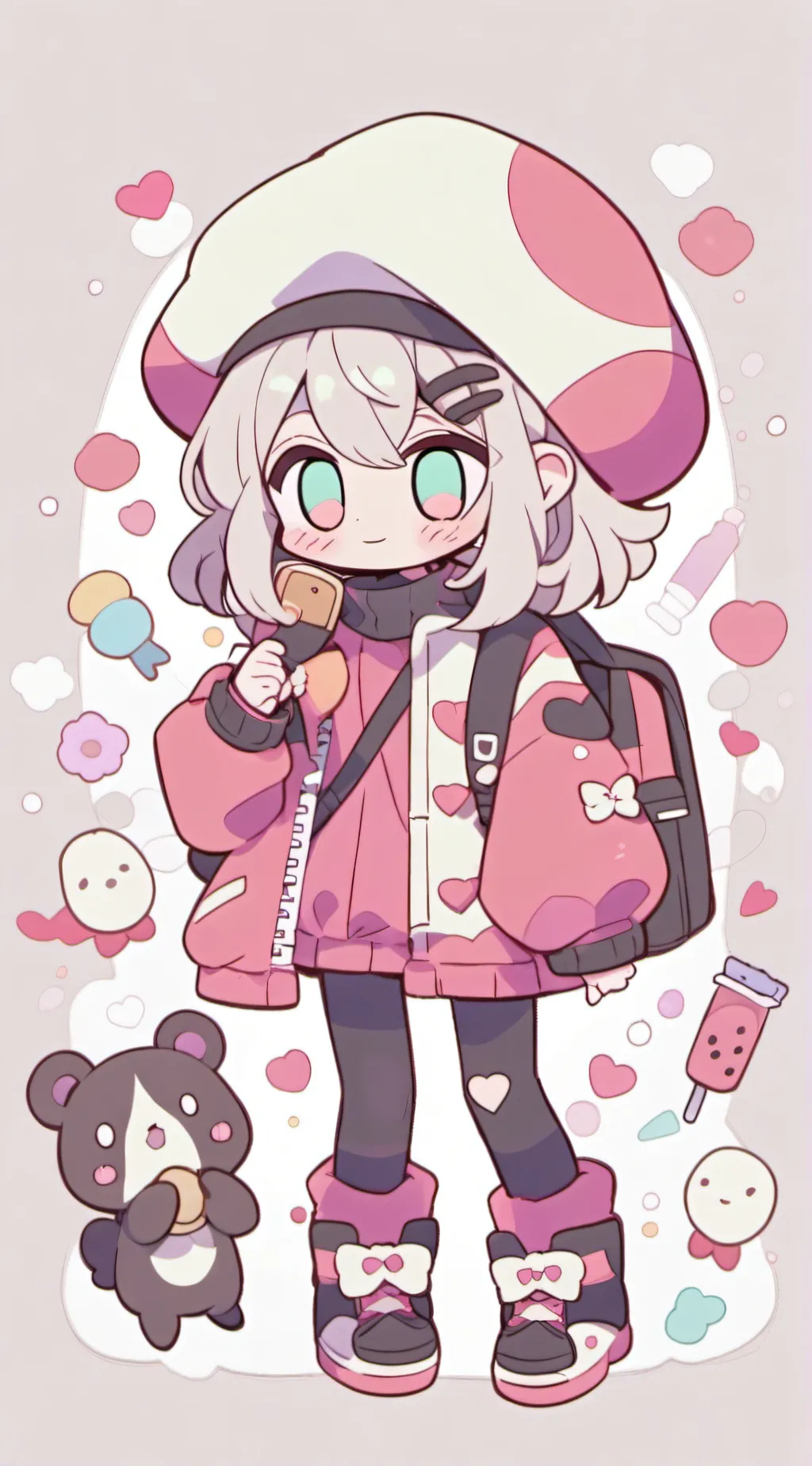 ai character: Lilac  background