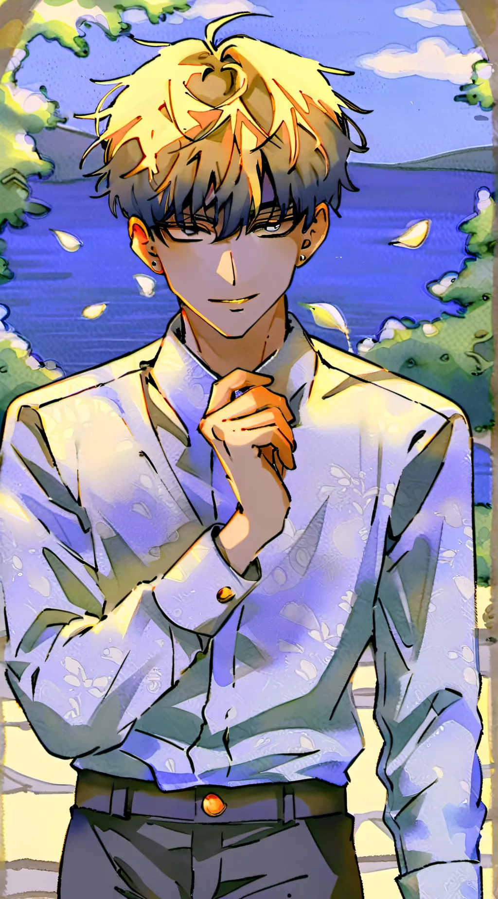 ai character: Blake ￼￼ background