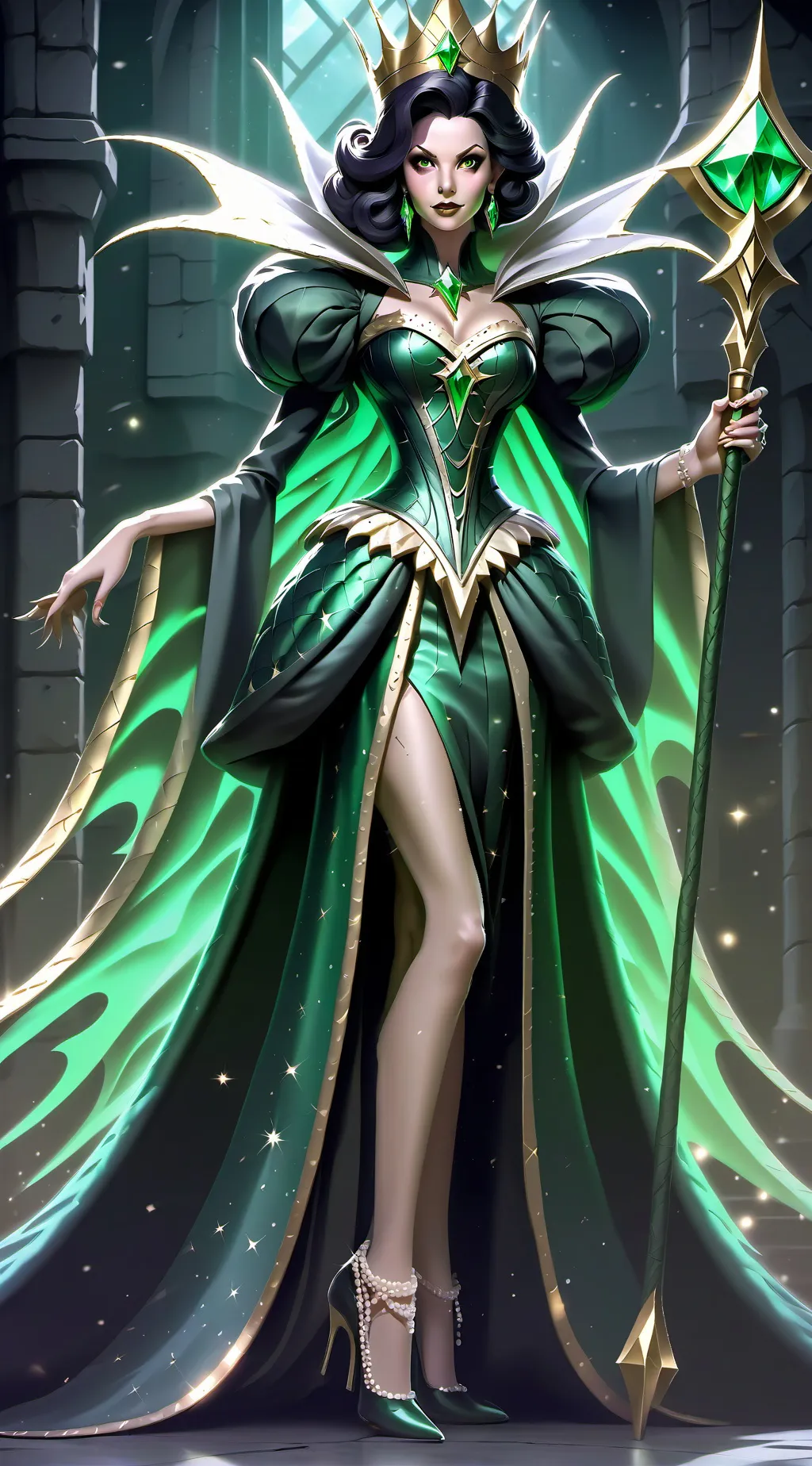 ai character: queen ema  background