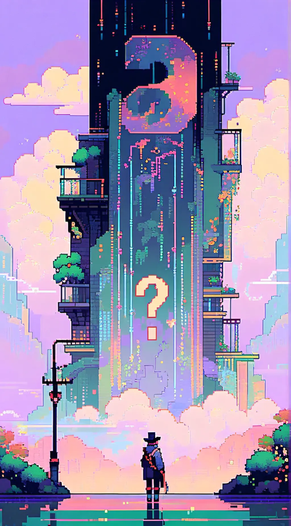 ai character: question background