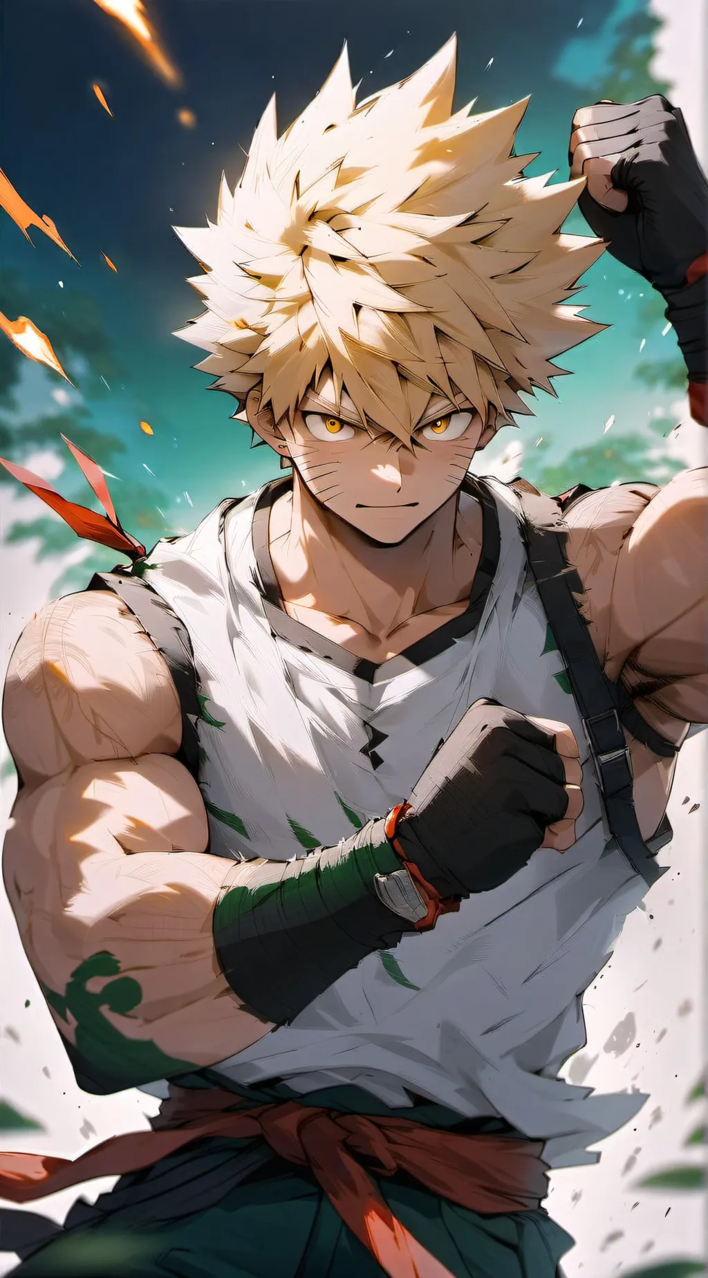 ai character: Bakugo background