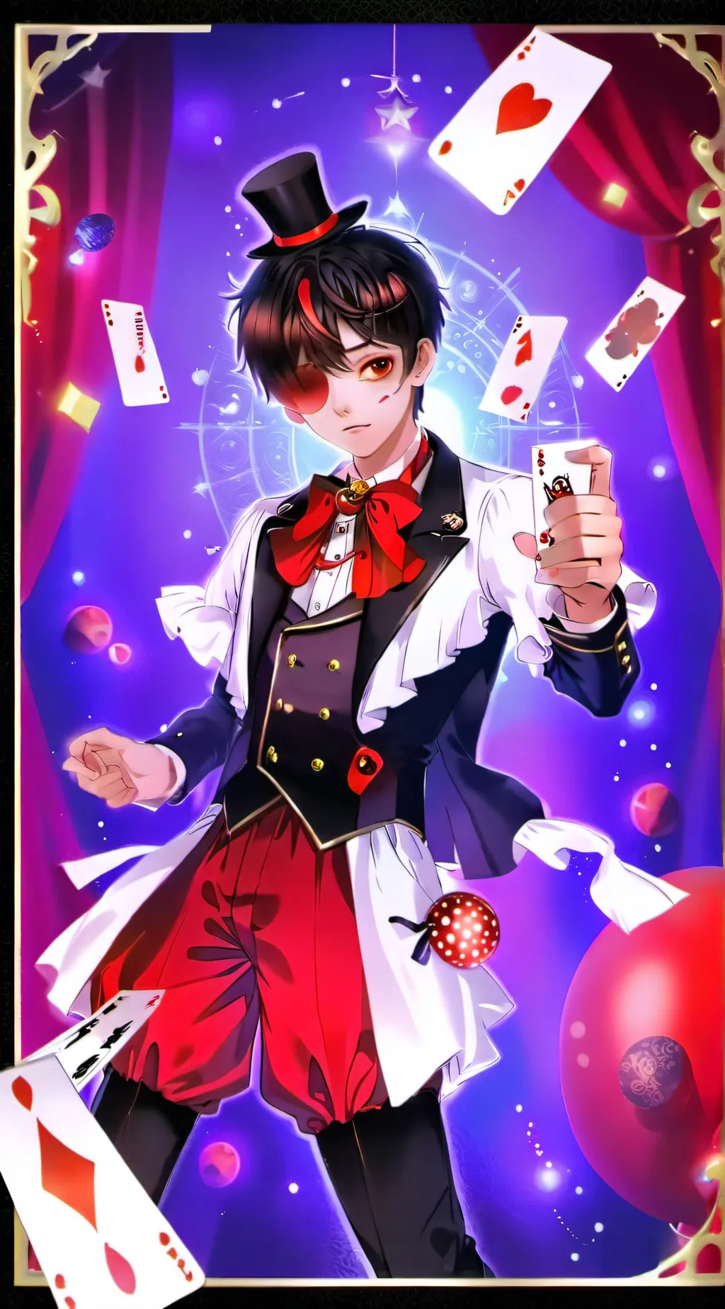 ai character: Young magician background